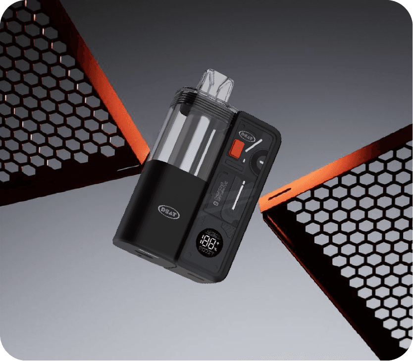 DZAT product concept in black and orange