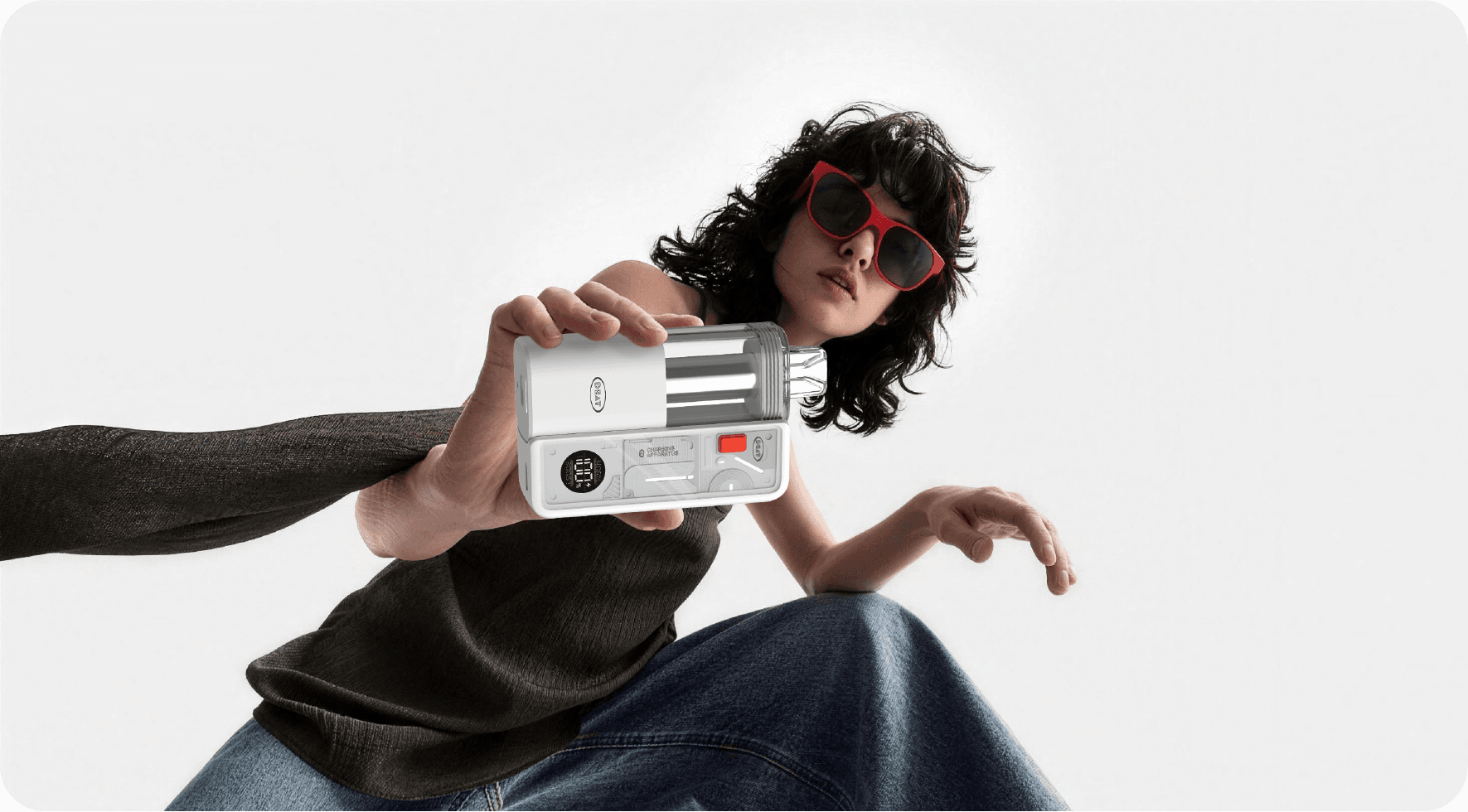 DZAT device held in a fashion campaign