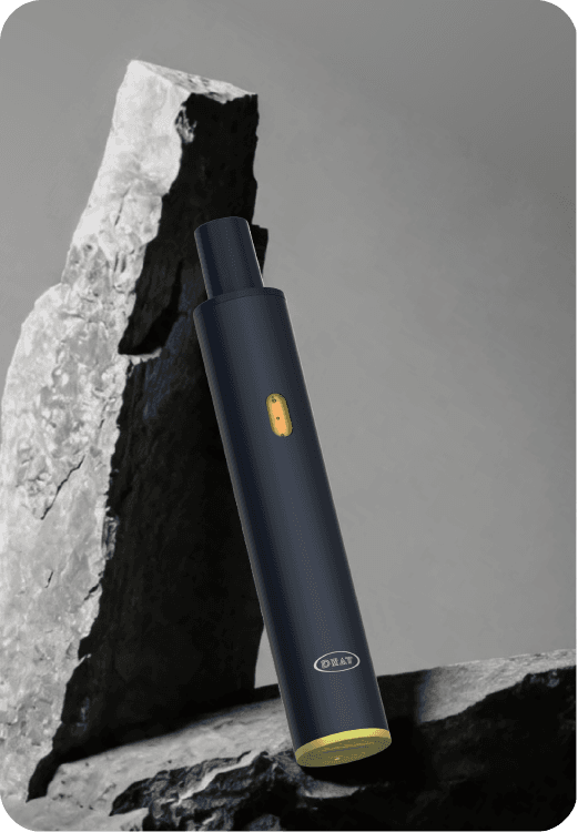 DZAT device with a sculptural backdrop