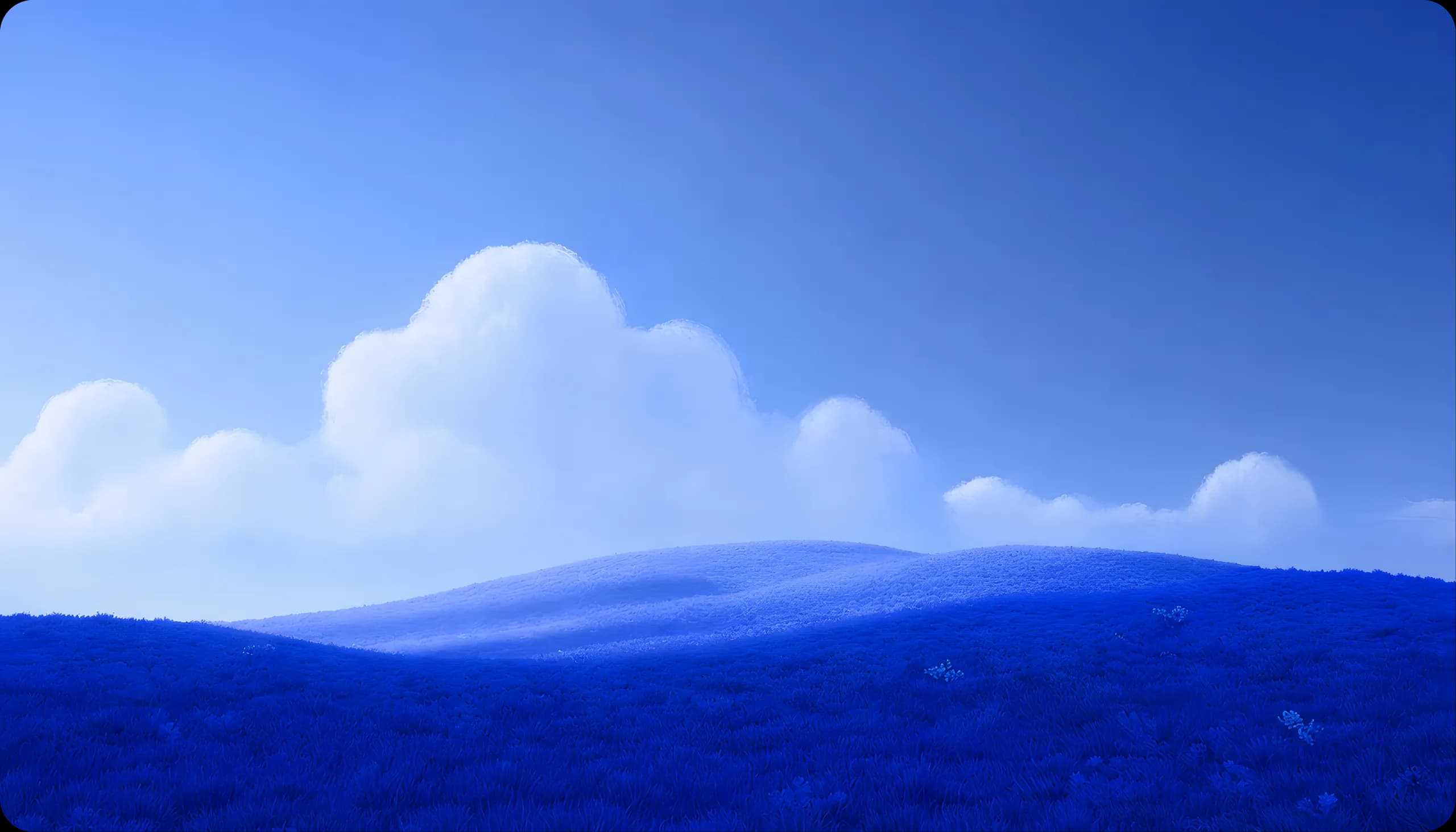 Blue landscape representing DZAT